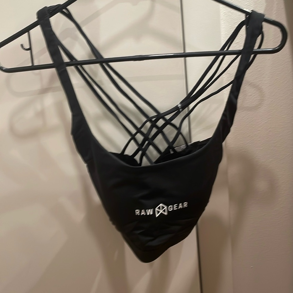 Raw Gear sports bra, black, sz small